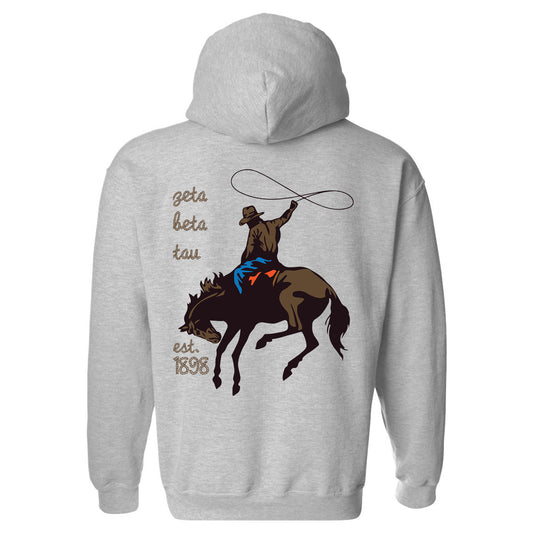Zeta Beta Tau Cowboy Fraternity Hoodie _ 31209g