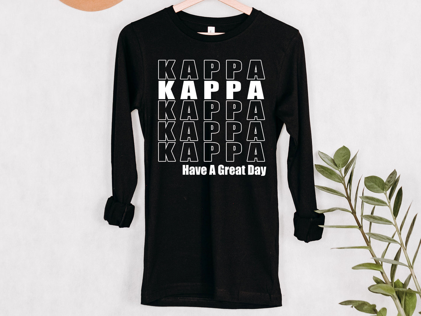 Kappa Kappa Gamma Have a Great Day Sorority Long Sleeve T-shirt _ 2125g