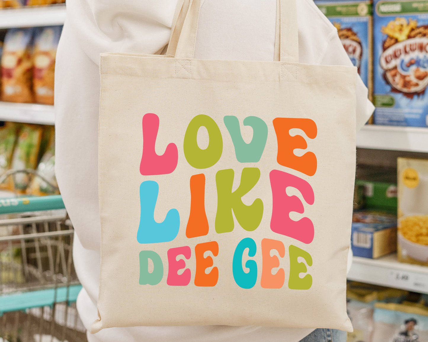 Delta Gamma Love Like Sorority Tote Bag _ 34345g