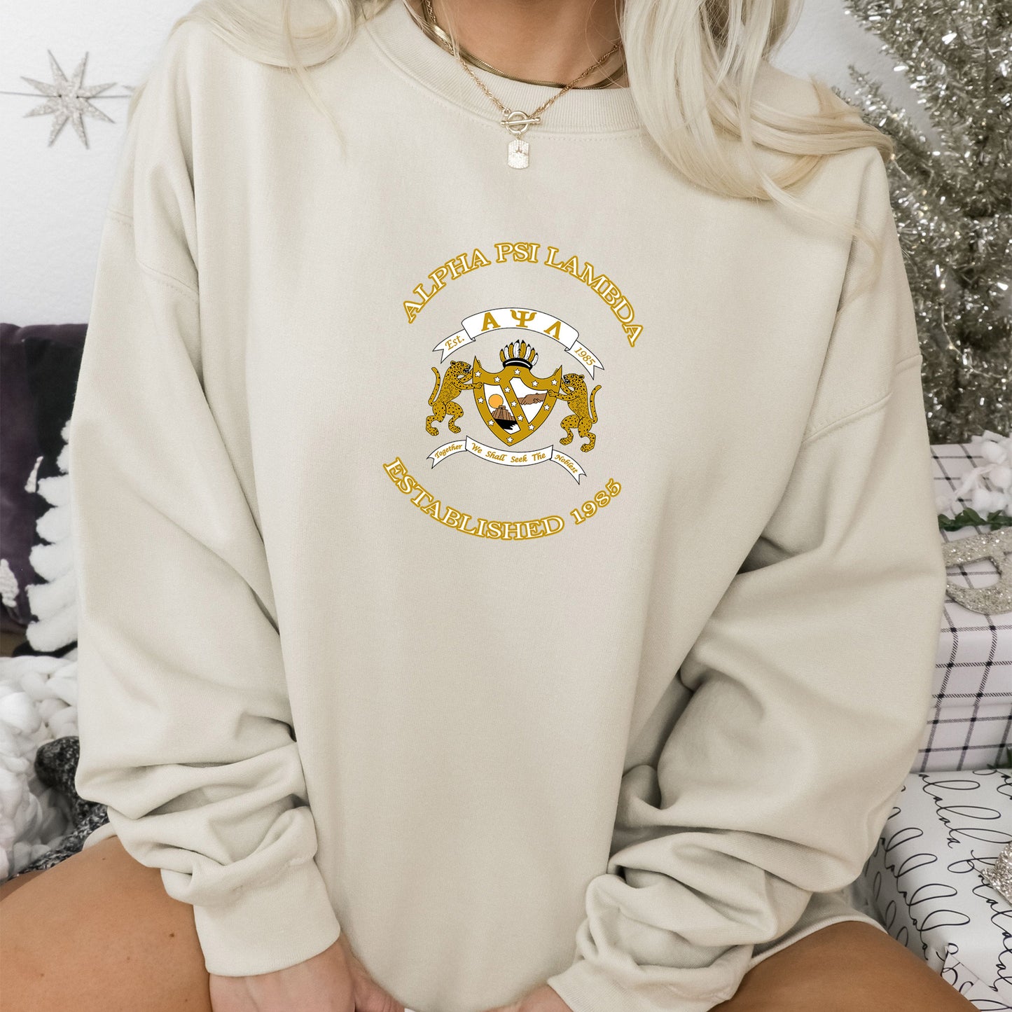 Alpha Psi Lambda Iconic Insignia COED Sweatshirt _ 35666g