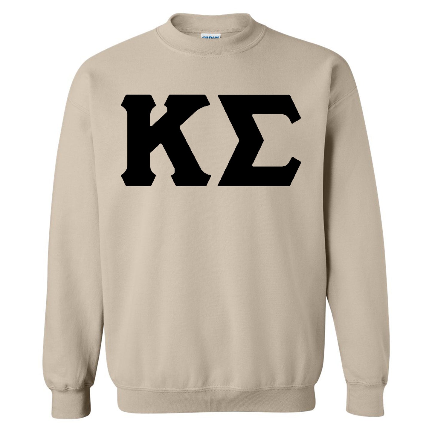 Kappa Sigma Black Letters Fraternity Sweatshirt _ 34919g