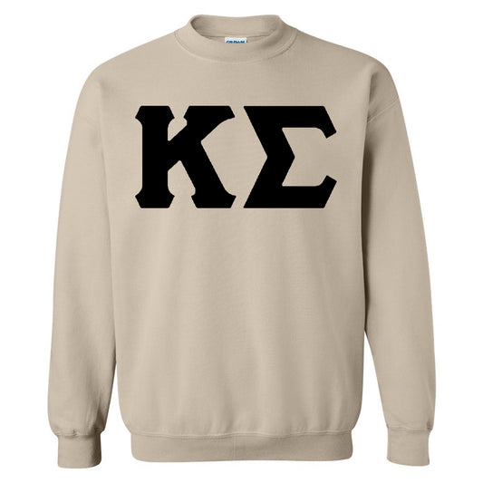 Kappa Sigma Black Letters Fraternity Sweatshirt _ 34919g