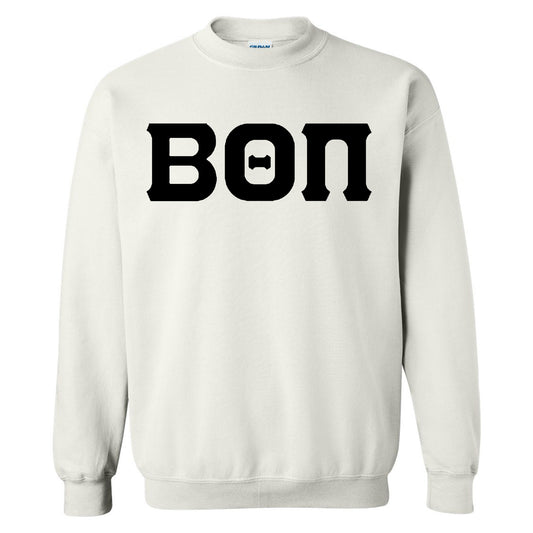 Beta Theta Pi Black Letters Fraternity Sweatshirt _ 34911g