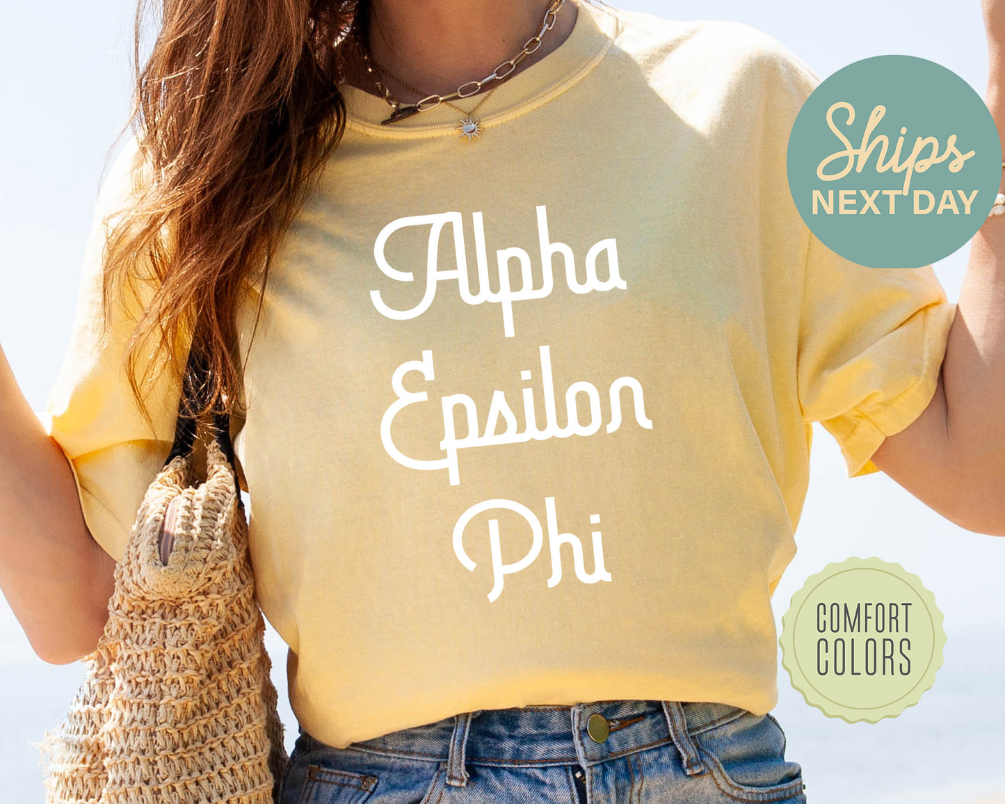 Alpha Epsilon Phi All About That Pop Comfort Colors Sorority T-shirt _ 2683g