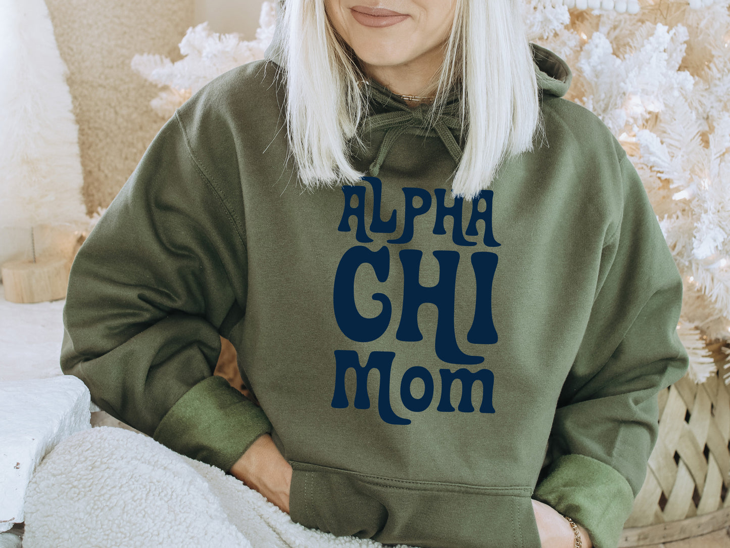 Alpha Chi Omega Got it from my Mom Sorority Hoodie _ 3071g