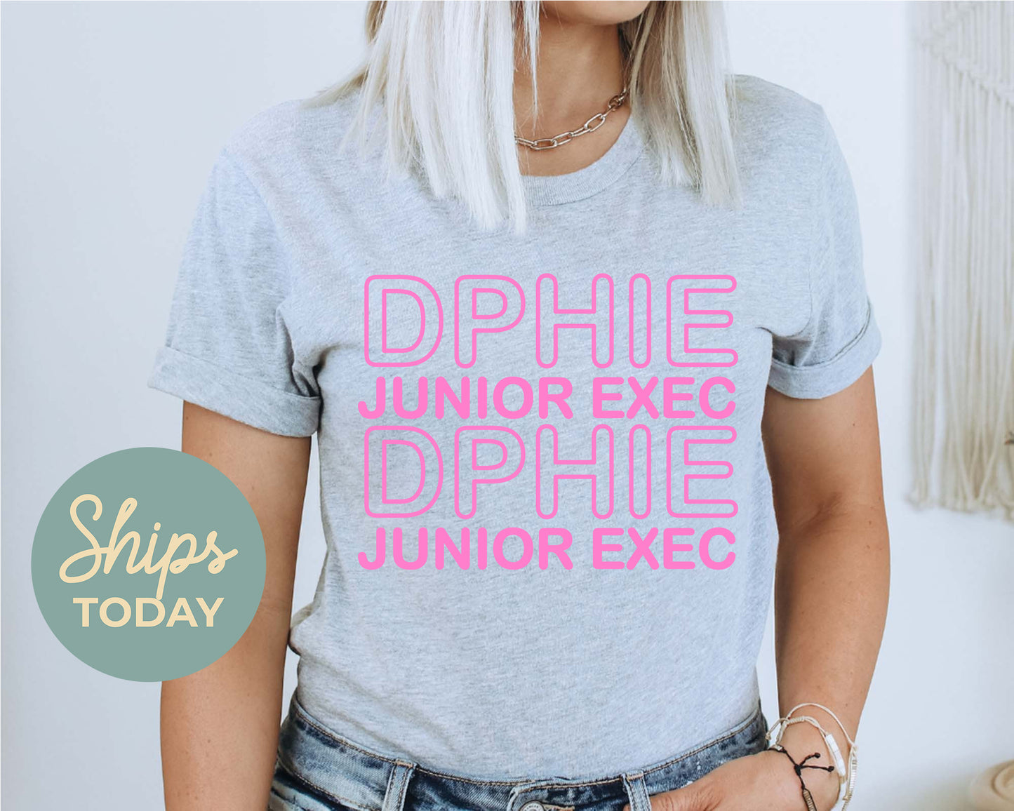 Delta Phi Epsilon Junior Exec Sorority T-shirt _ 30938g