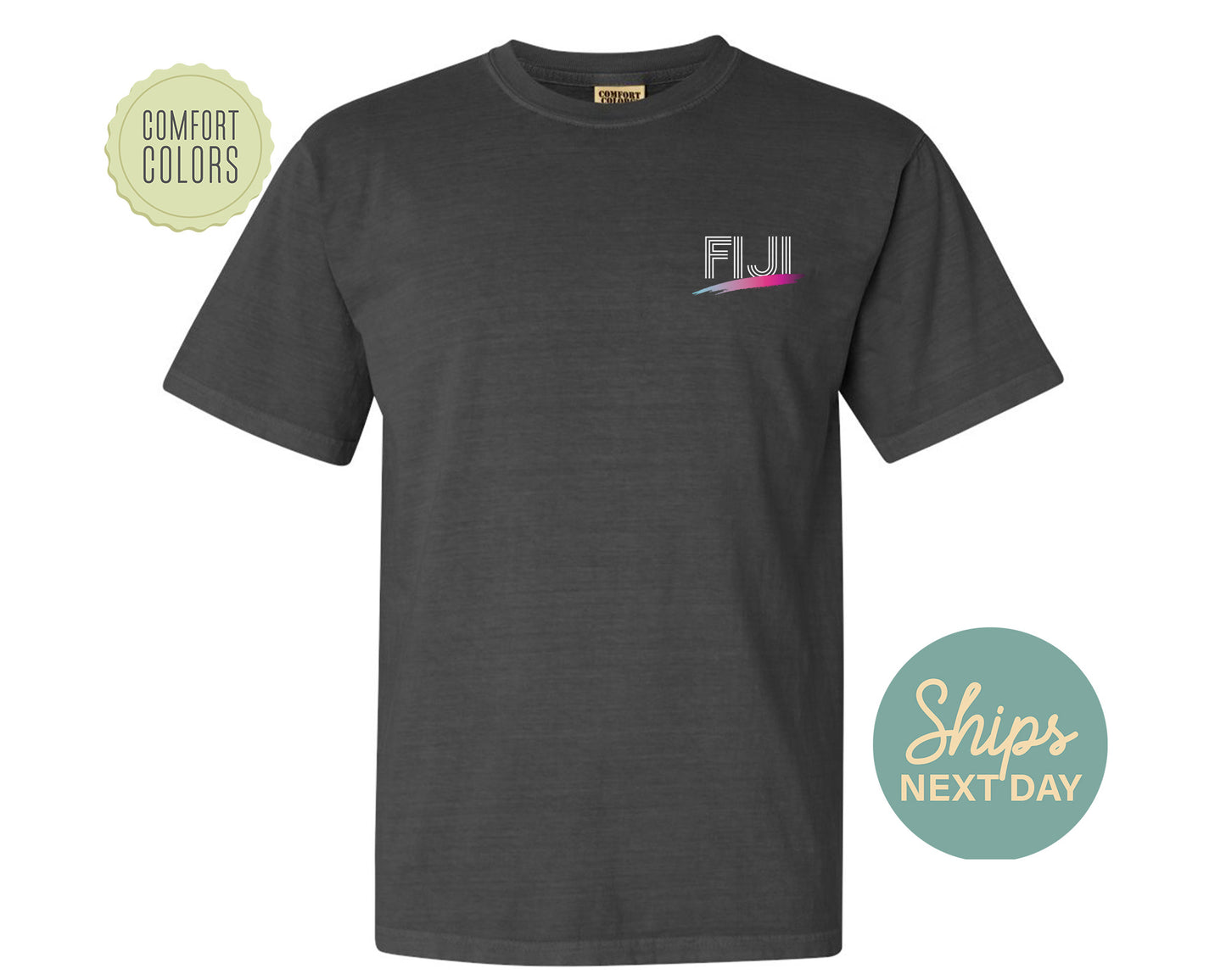 FIJI Tropical Twilight Comfort Colors Fraternity T-shirt _ 31566g