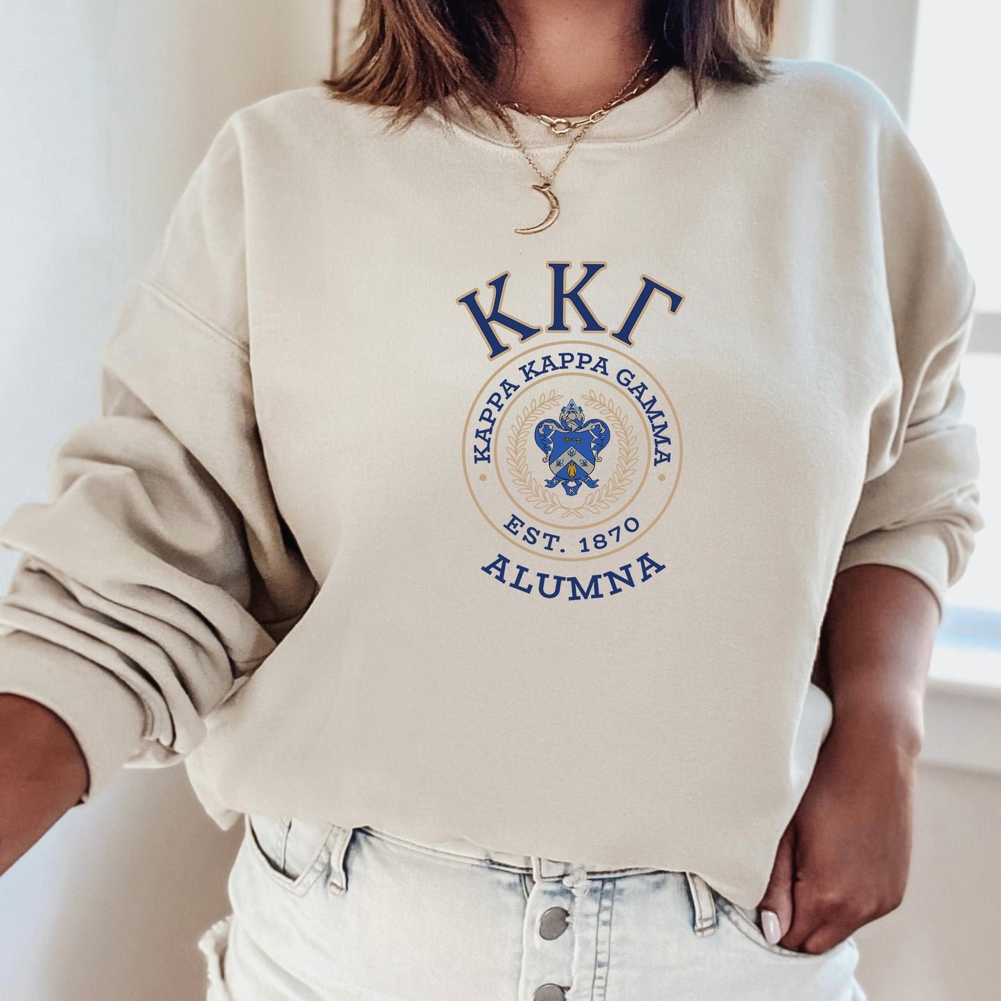 Kappa Kappa Gamma Alumna Vintage Sorority Sweatshirt _ 31026g