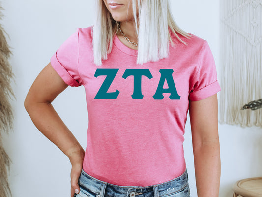 Zeta Tau Alpha Back to the Basics Sorority T-shirt _ 647g