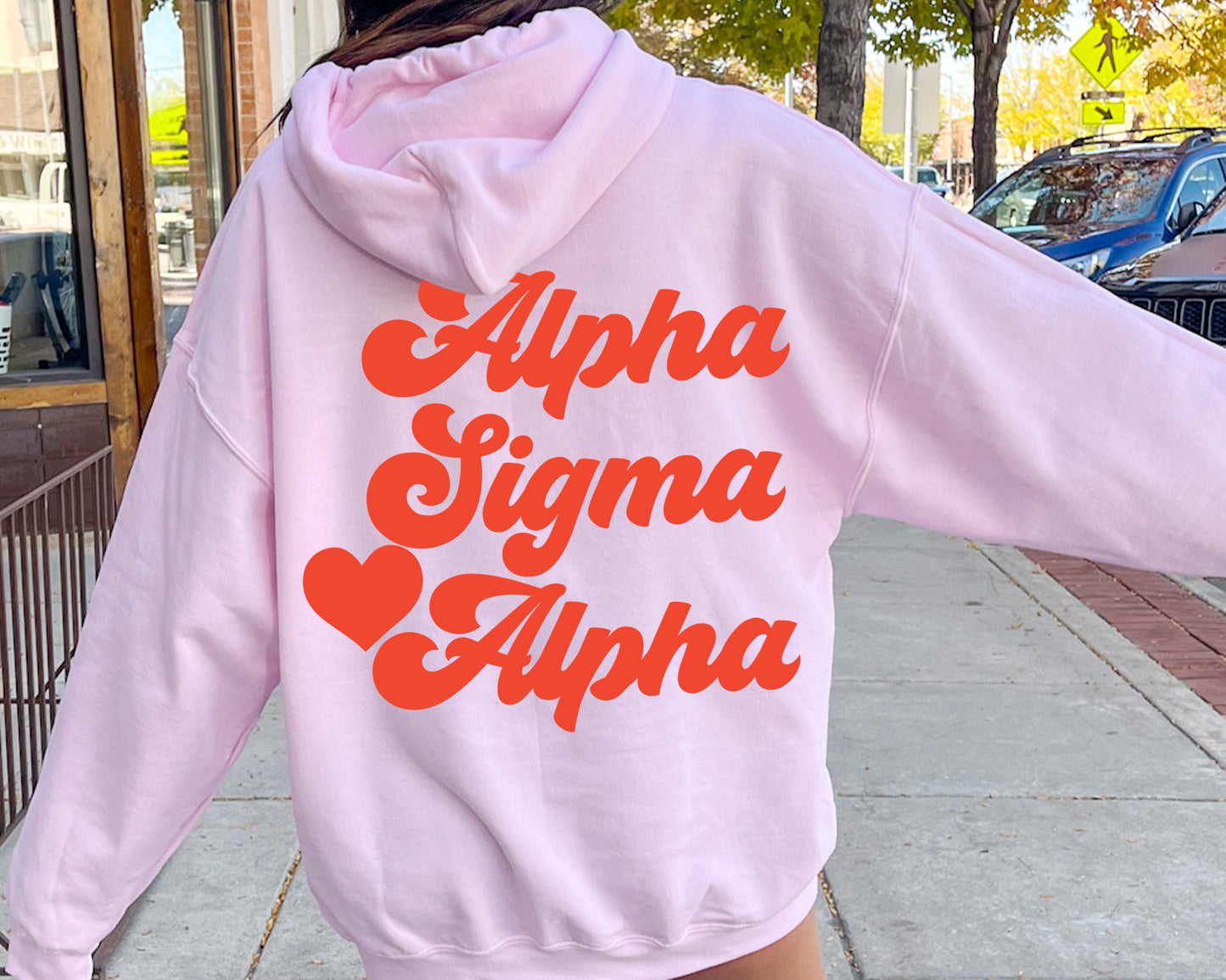 Alpha Sigma Alpha Red Heart Sorority Hoodie _ 33352g