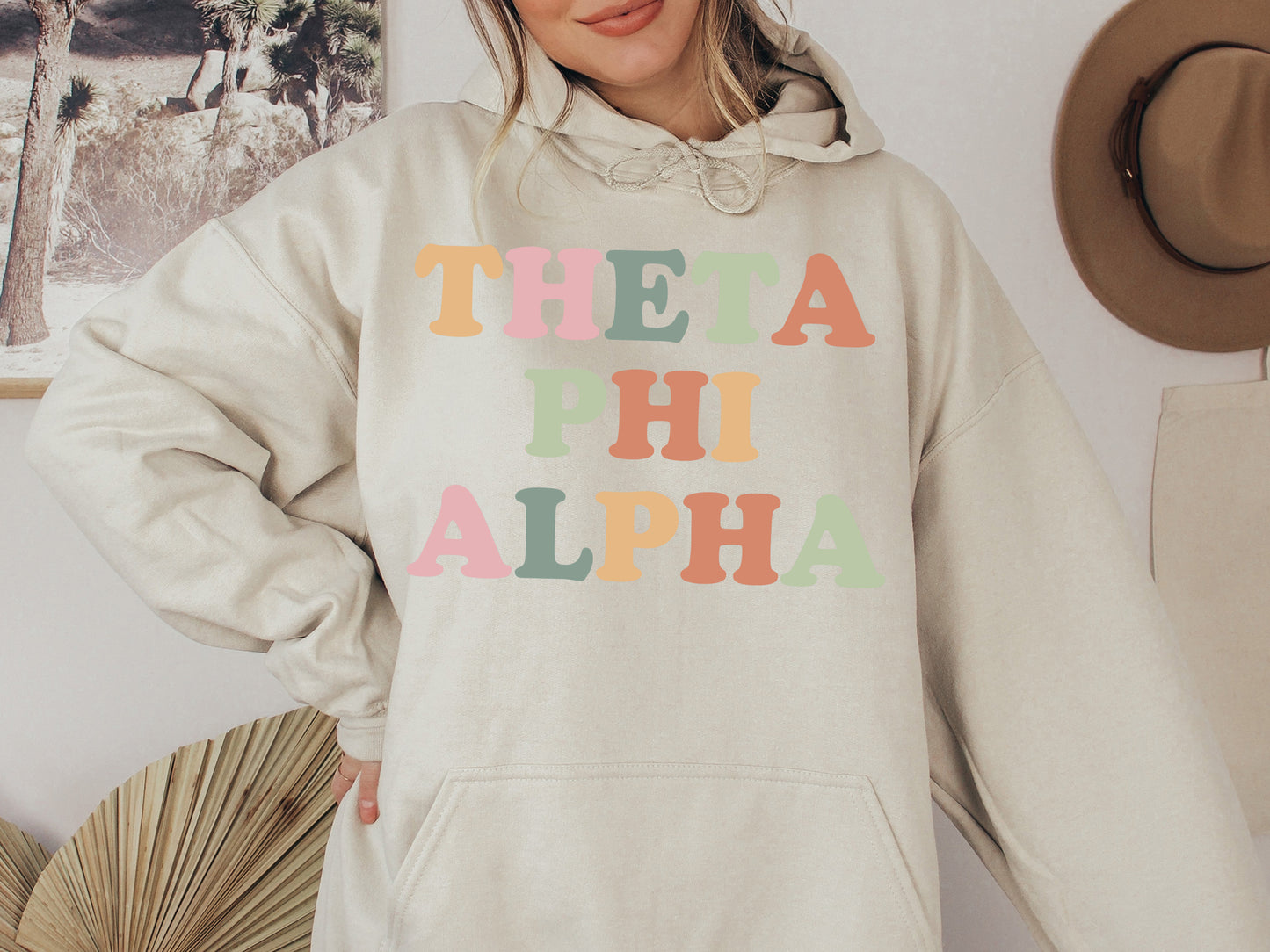 Theta Phi Alpha Bright and Proud Sorority Hoodie _ 438g