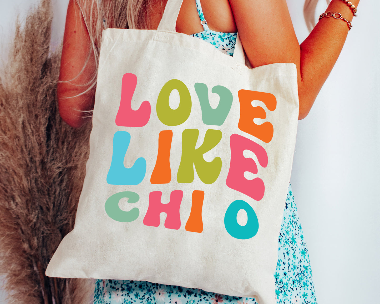 Chi Omega Love Like Sorority Tote Bag _ 34343g