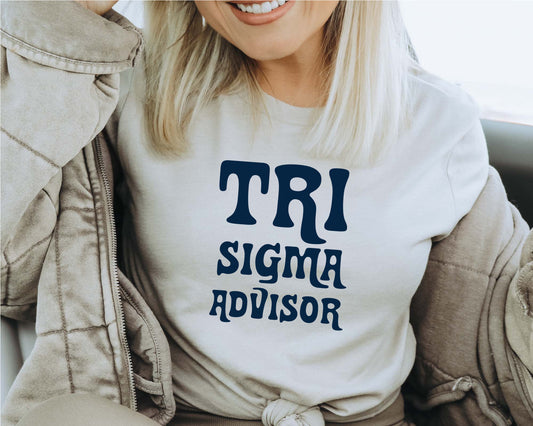 Sigma Sigma Sigma Best Advisor Sorority T-shirt _ 3120g