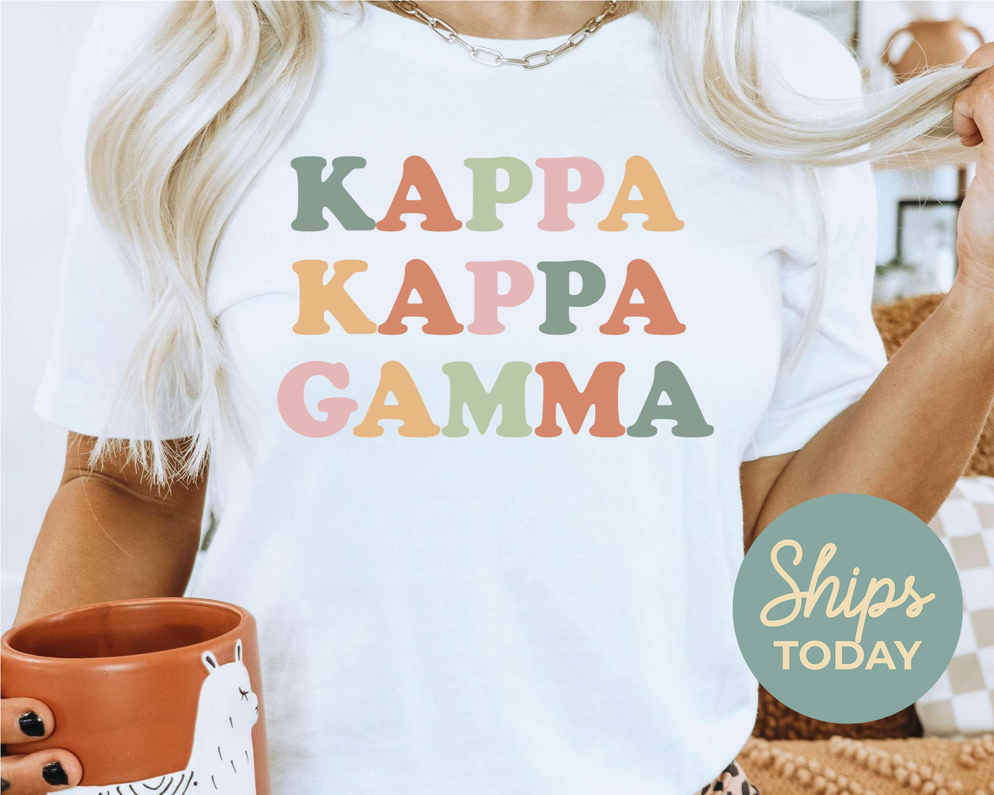 Kappa Kappa Gamma Bright and Proud Sorority T-shirt _ 431g