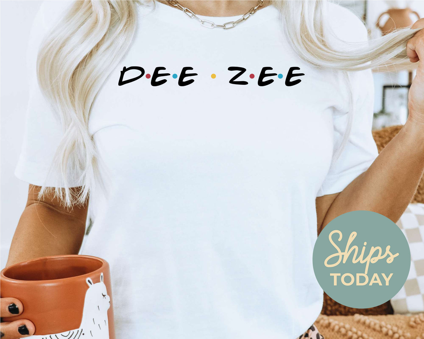 Delta Zeta Friends Frenzy Sorority T-shirt _ 30659g