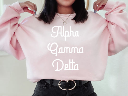 Alpha Gamma Delta All About That Pop Sorority Sweatshirt _ 2684g