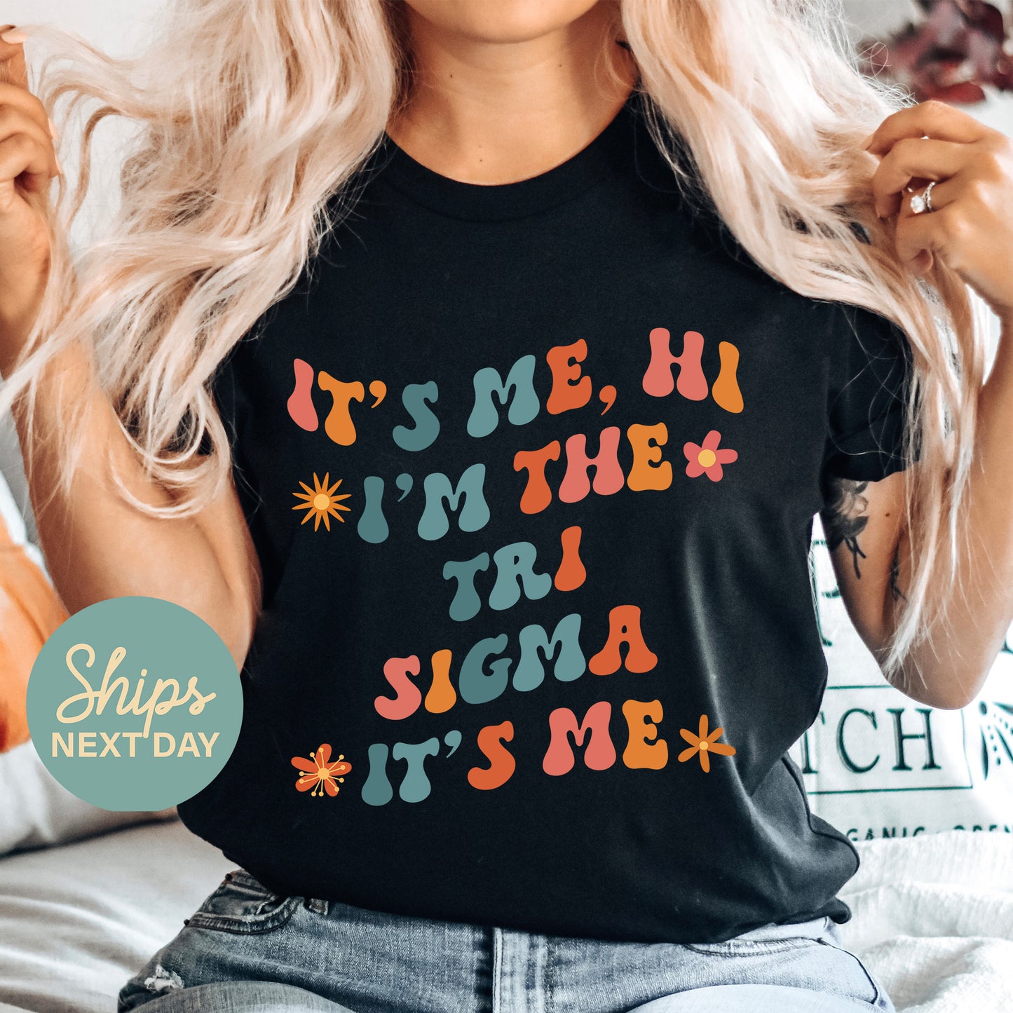 Sigma Sigma Sigma Style Sorority T-shirt _ 36014g