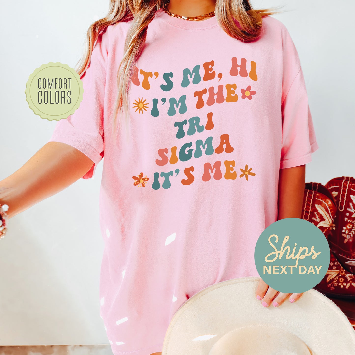 Sigma Sigma Sigma Style Comfort Colors Sorority T-shirt _ 36014g