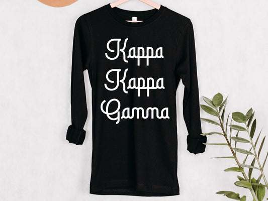 Kappa Kappa Gamma All About That Pop Sorority Long Sleeve T-shirt _ 2698g