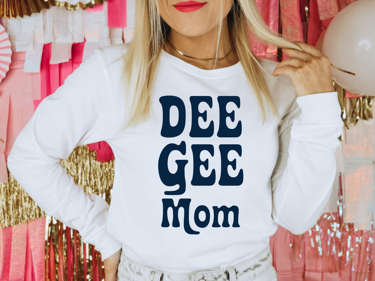 Delta Gamma Got it from my Mom Sorority Long Sleeve T-shirt _ 3082g