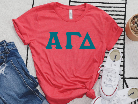 Alpha Gamma Delta Back to the Basics Sorority T-shirt _ 625g