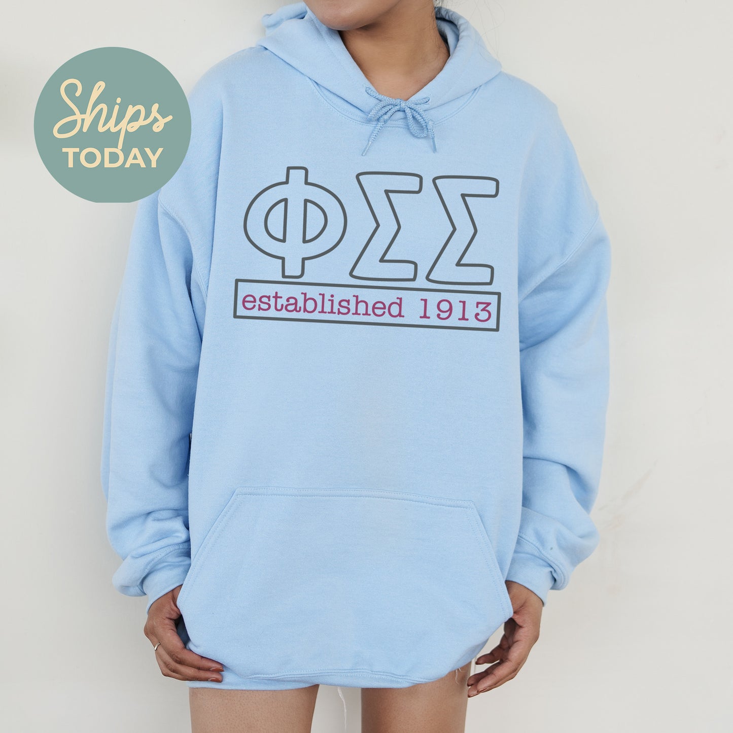 Phi Sigma Sigma Simply Greek Sorority Hoodie _ 39355g