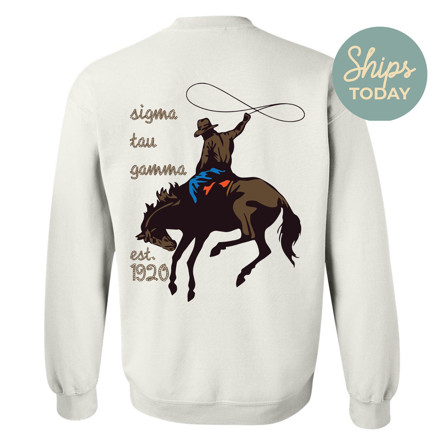 Sigma Tau Gamma Cowboy Fraternity Sweatshirt _ 31206g