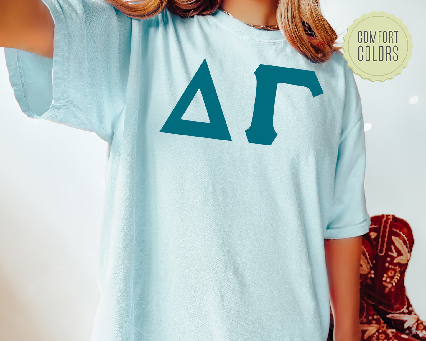 Delta Gamma Back to the Basics Comfort Colors Sorority T-shirt _ 633g