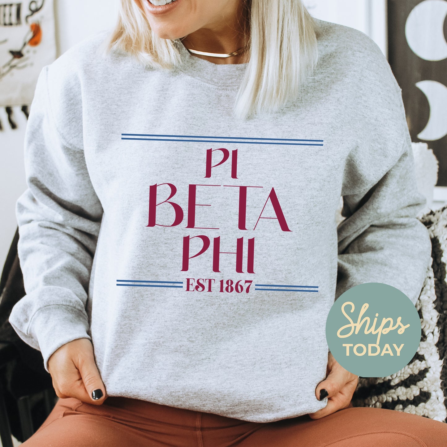 Pi Beta Phi Greek Harmony Sorority Sweatshirt _ 34984g