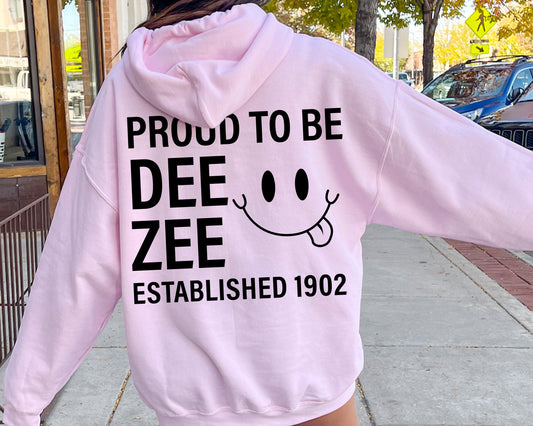Delta Zeta Proud to Be Sorority Hoodie _ 33141g