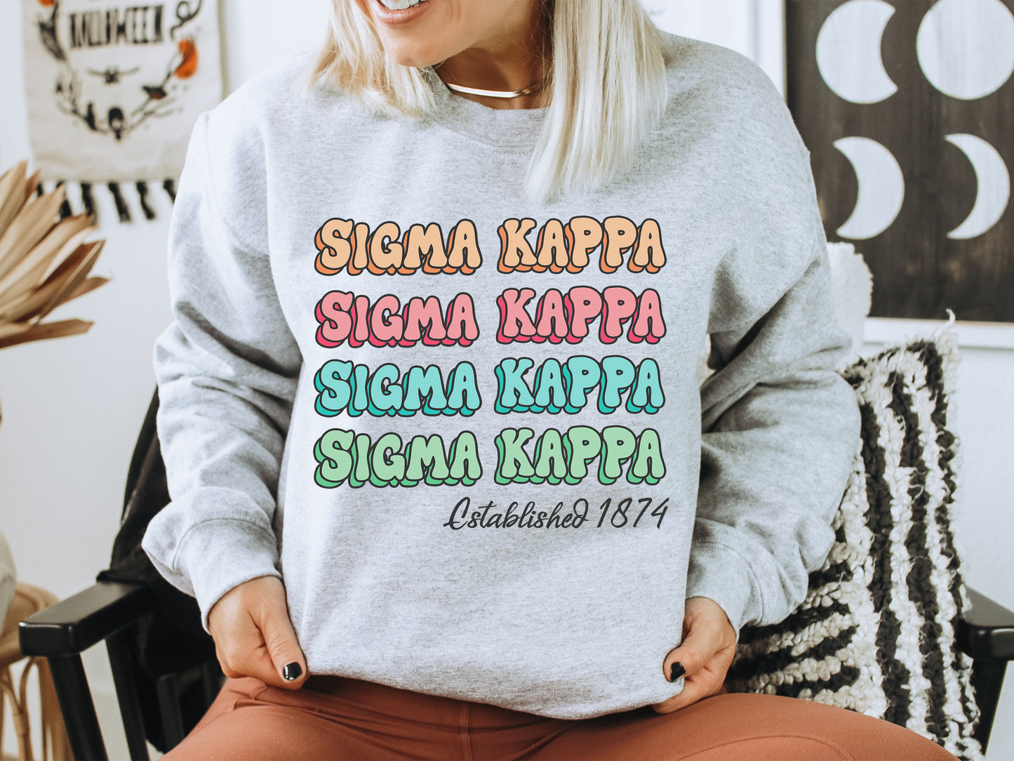 Sigma Kappa Lucy Sorority Sweatshirt _ 280g