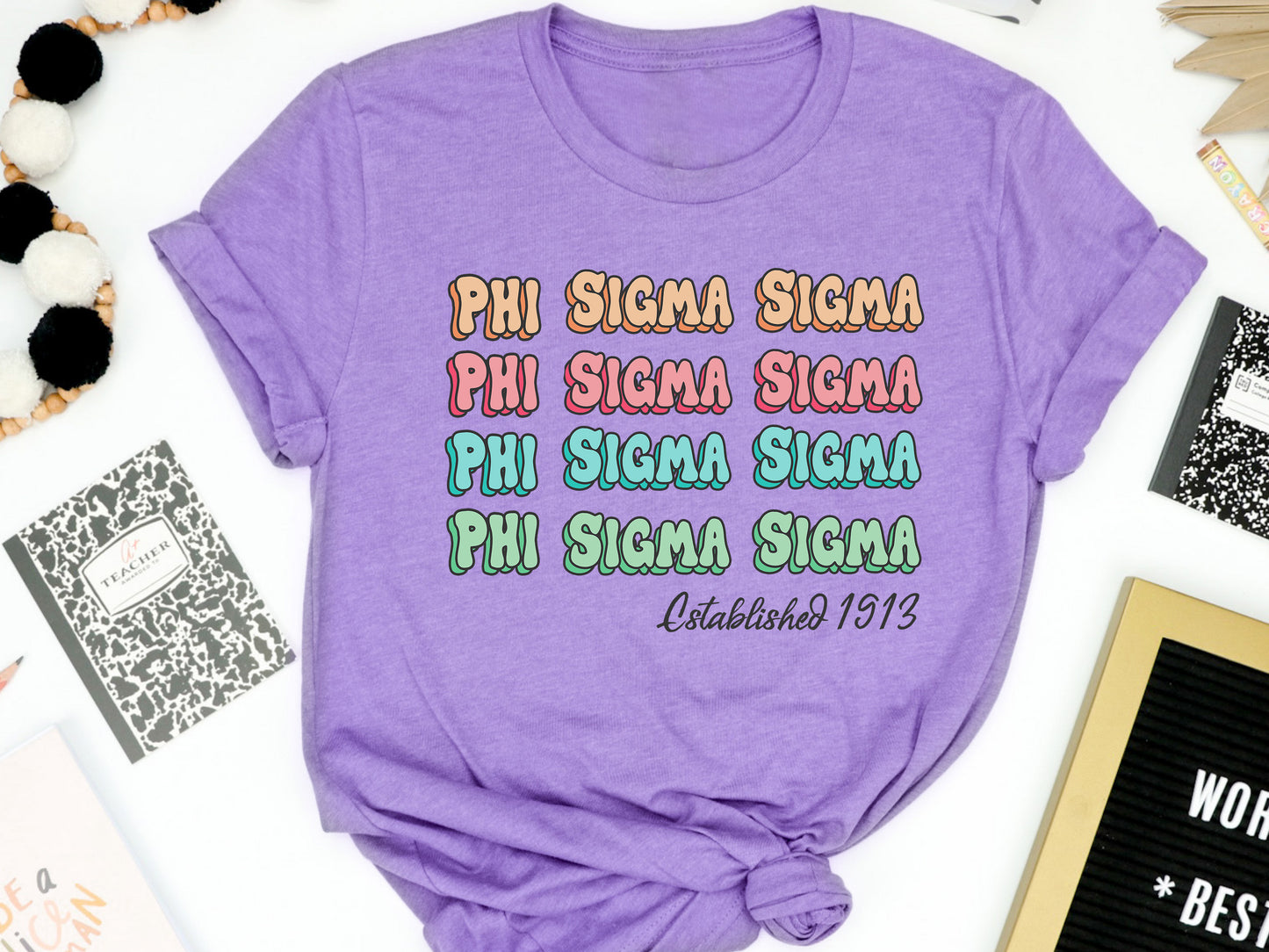 Phi Sigma Sigma Lucy Sorority T-shirt _ 277g