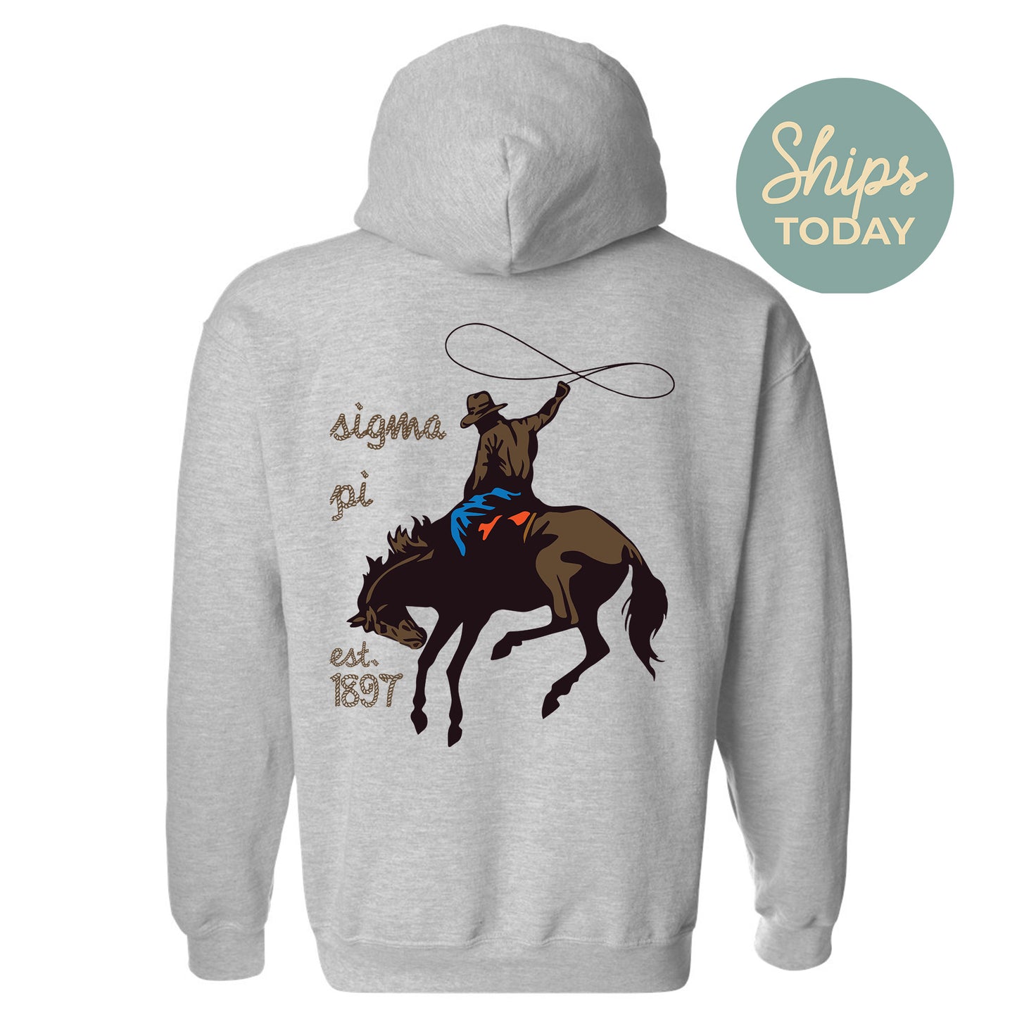 Sigma Pi Cowboy Fraternity Hoodie _ 31205g