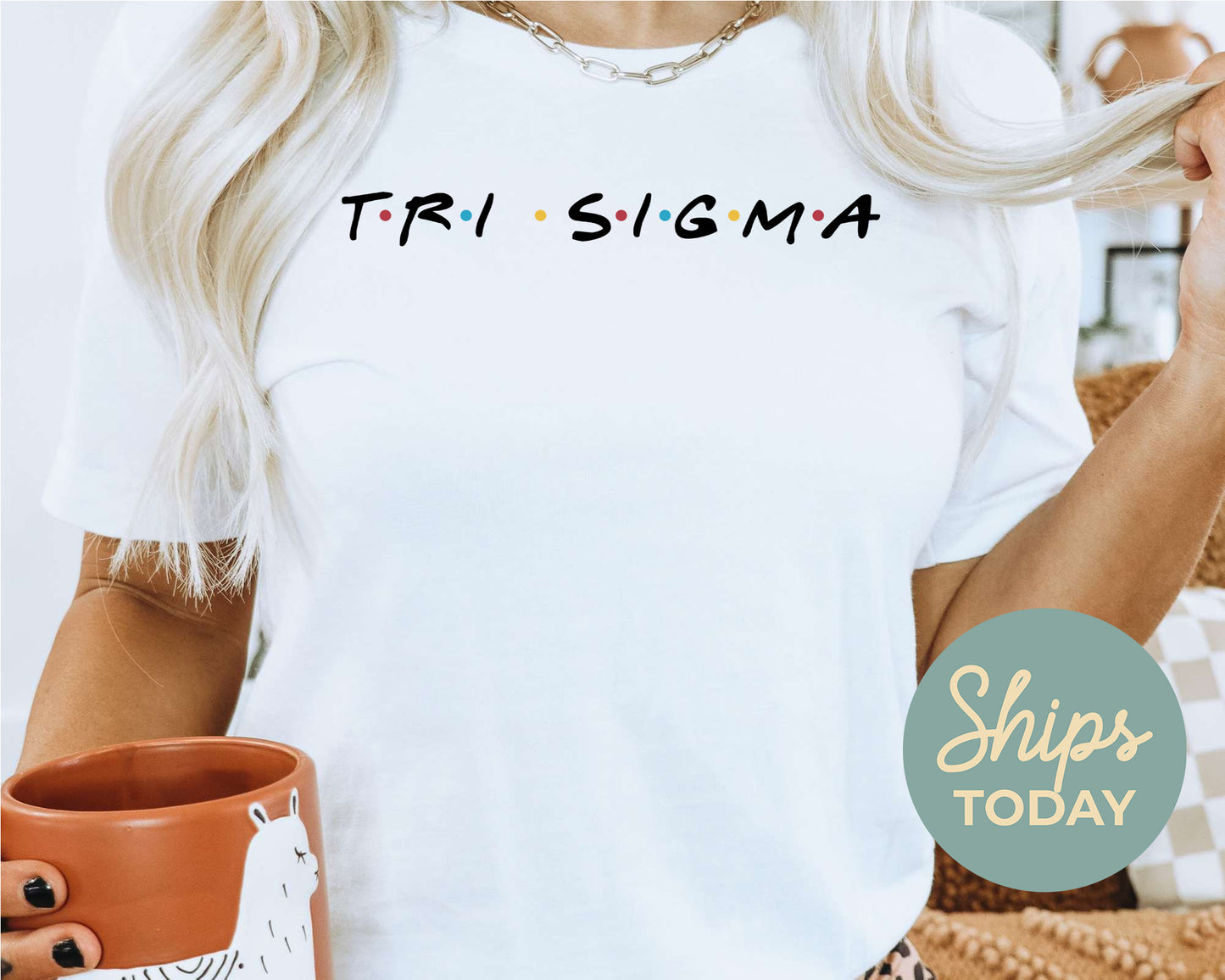 Sigma Sigma Sigma Friends Frenzy Sorority T-shirt _ 30669g