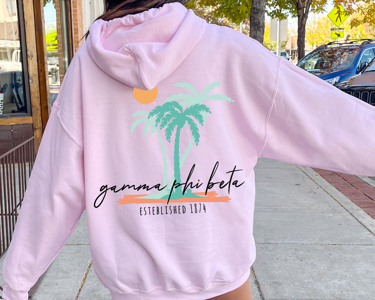 Gamma Phi Beta Island Sisterhood Sorority Hoodie _ 33573g