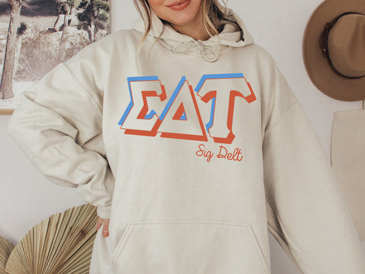 Sigma Delta Tau American Colored Sorority Hoodie _ 47g