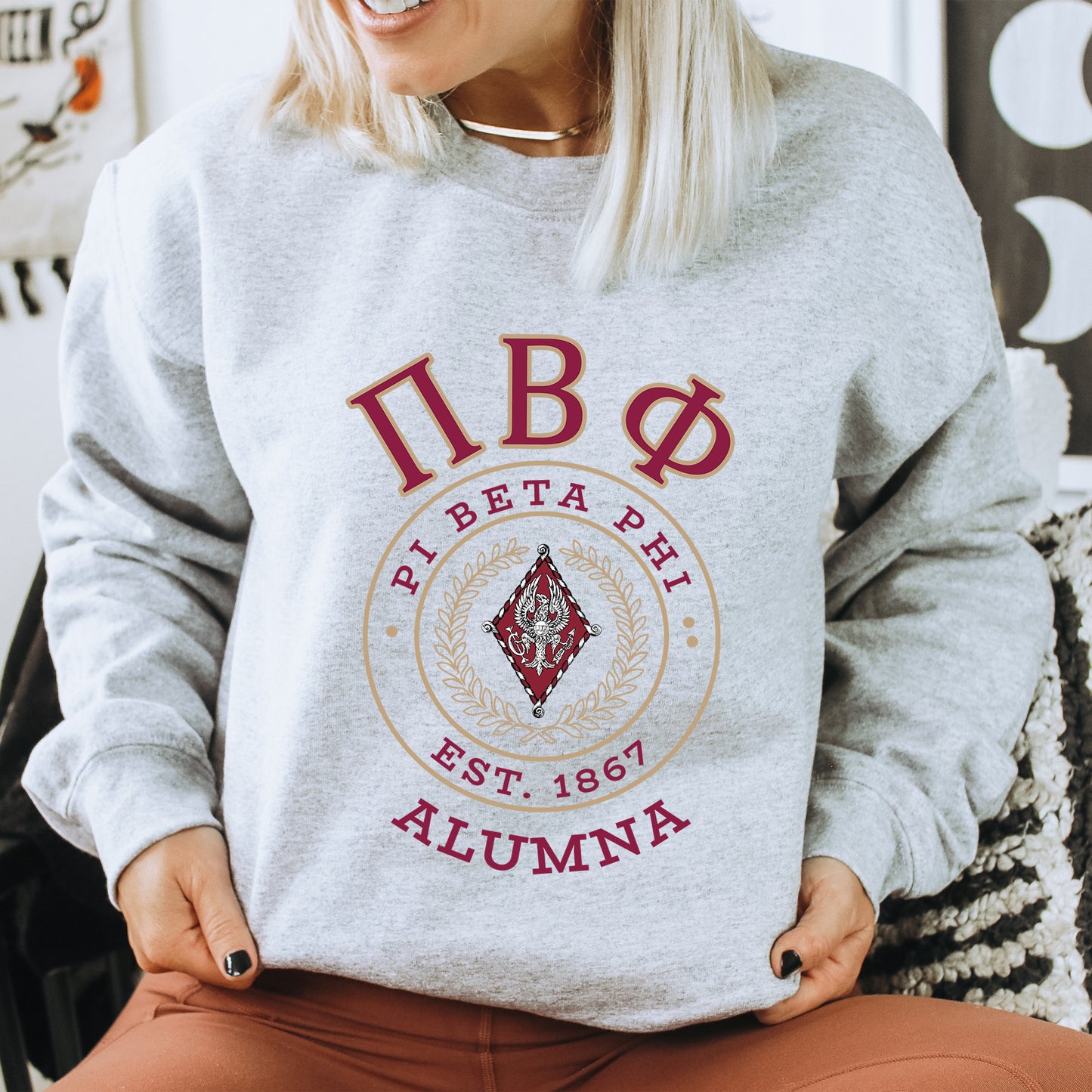 Pi Beta Phi Alumna Vintage Sorority Sweatshirt _ 31029g