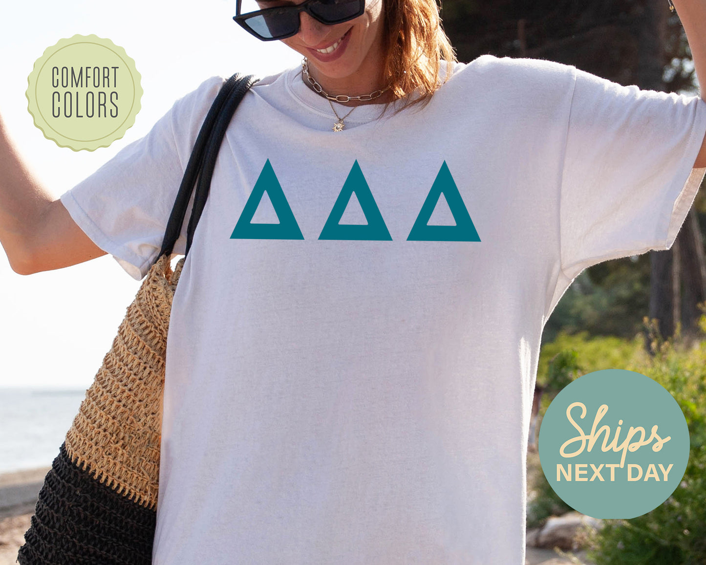 Delta Delta Delta Back to the Basics Comfort Colors Sorority T-shirt _ 632g