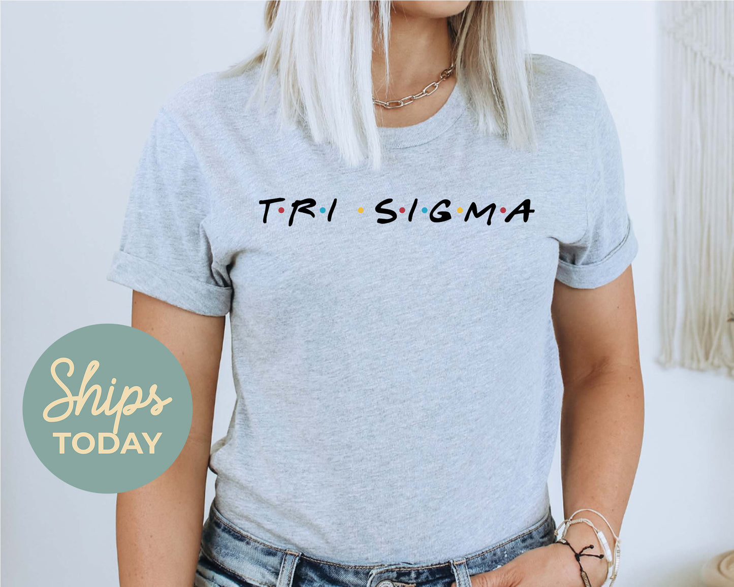 Sigma Sigma Sigma Friends Frenzy Sorority T-shirt _ 30669g