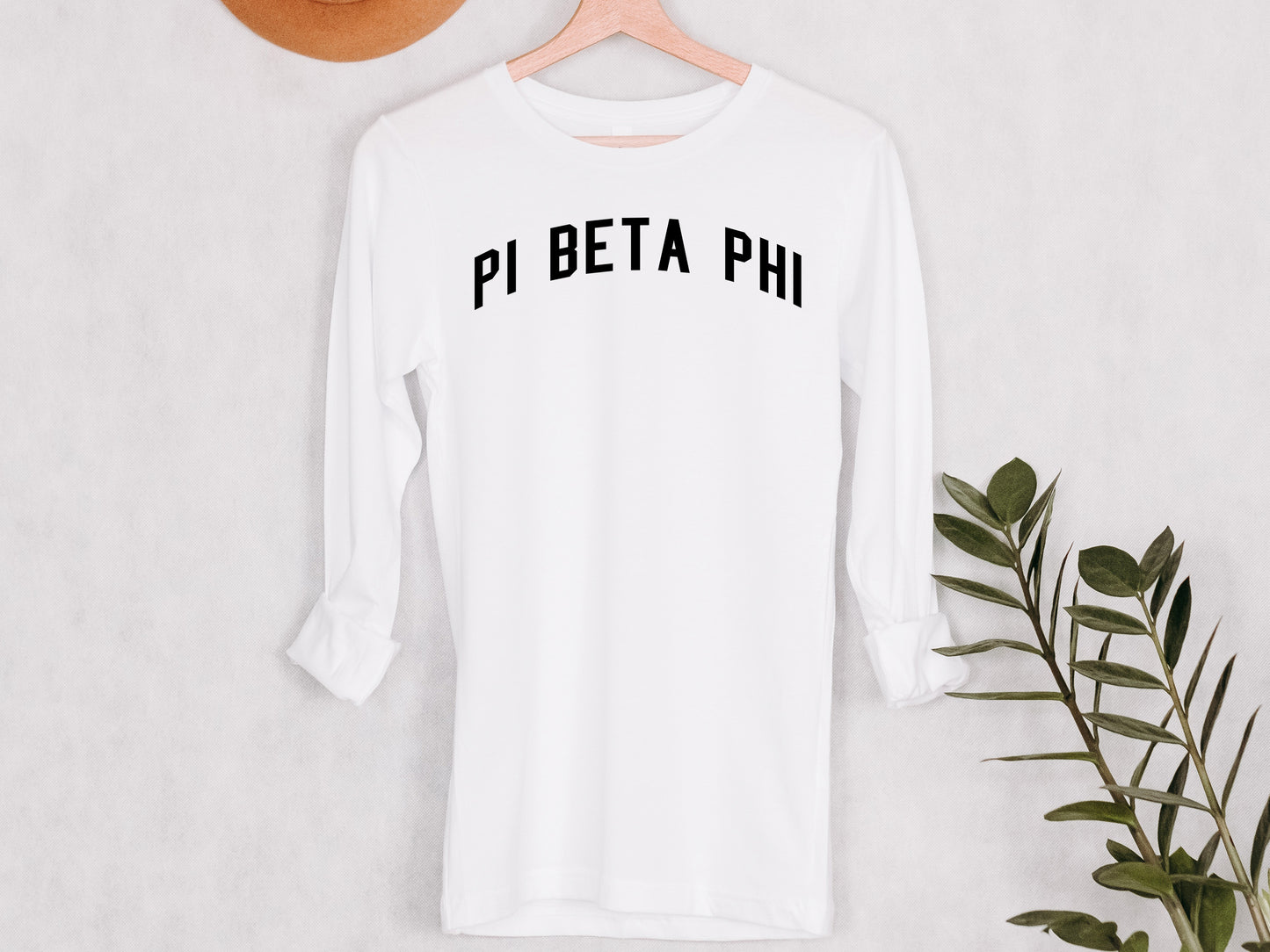 Pi Beta Phi Just Bold Sorority Long Sleeve T-shirt _ 2389g