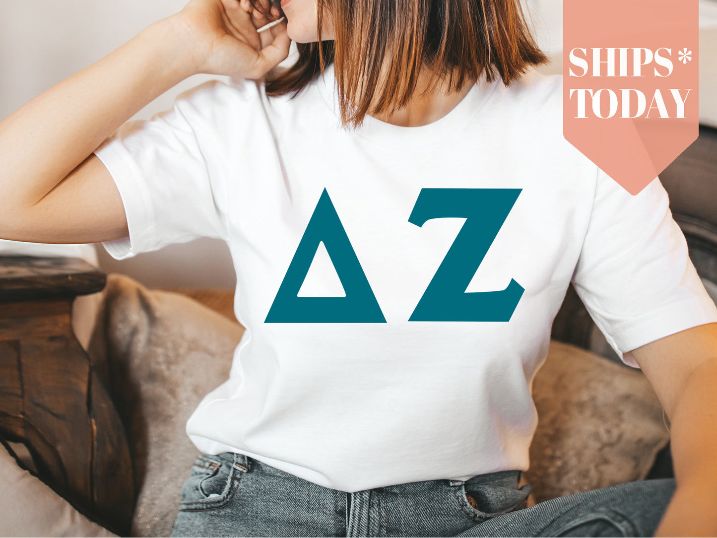 Delta Zeta Back to the Basics Sorority T-shirt _ 635g
