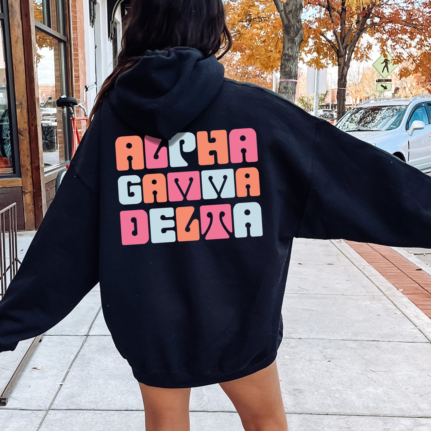 Alpha Gamma Delta Vibrant Verve Sorority Hoodie _ 32604g