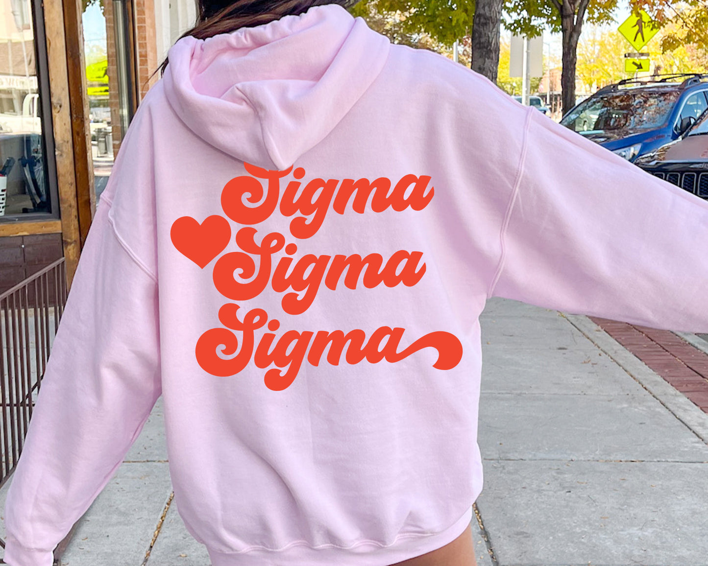 Sigma Sigma Sigma Red Heart Sorority Hoodie _ 33369g
