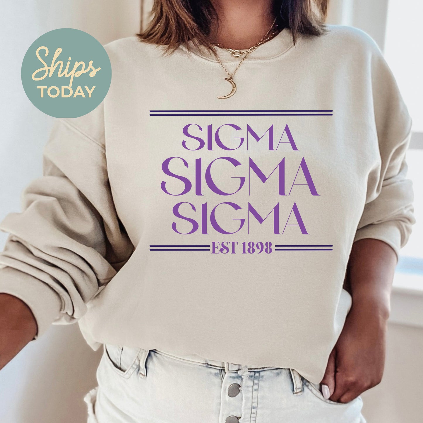 Sigma Sigma Sigma Greek Harmony Sorority Sweatshirt _ 34987g