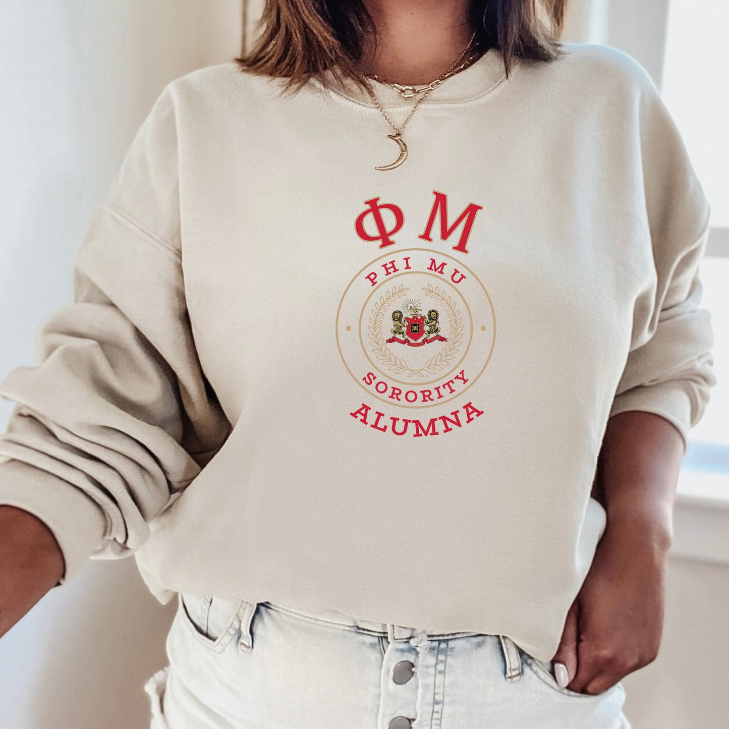 Phi Mu Alumna Vintage Sorority Sweatshirt _ 31027g
