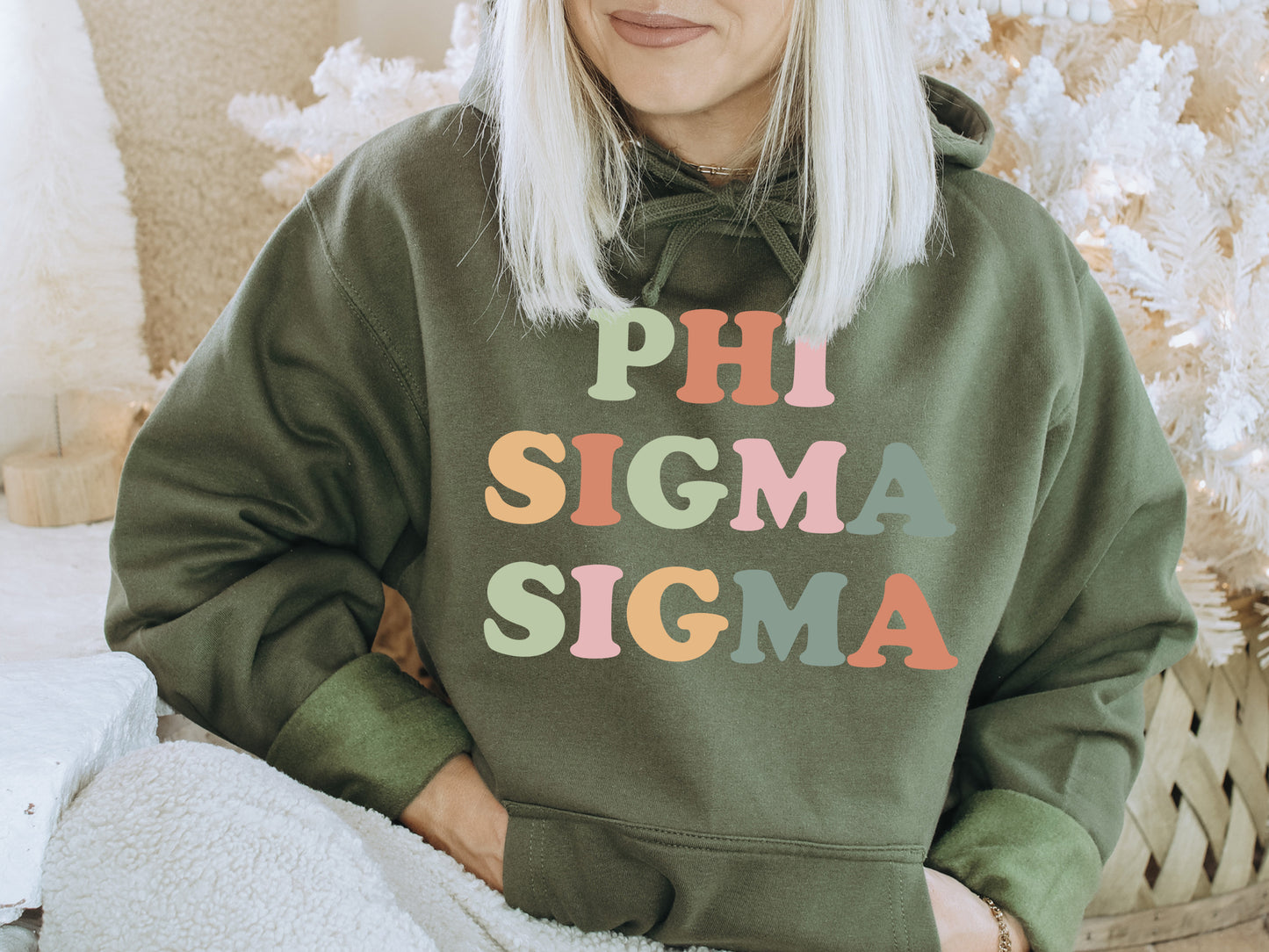 Phi Sigma Sigma Bright and Proud Sorority Hoodie _ 433g