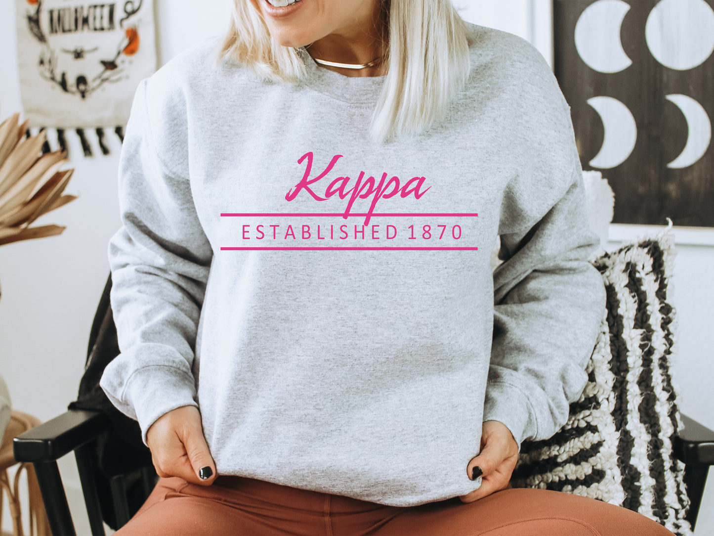 Kappa Kappa Gamma All Pink Sorority Sweatshirt _ 769g
