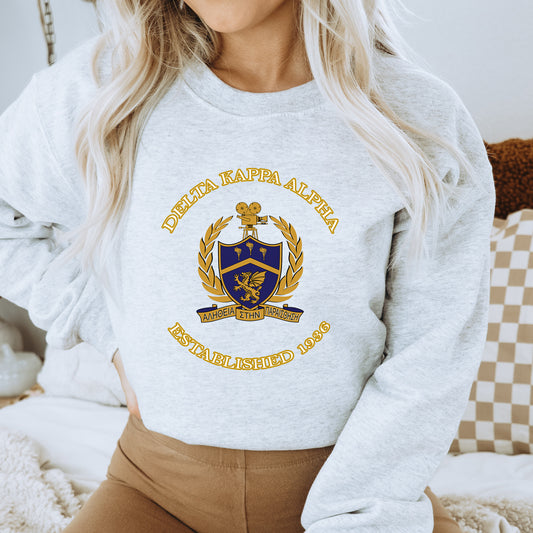 Delta Kappa Alpha Iconic Insignia COED Sweatshirt _ 35667g