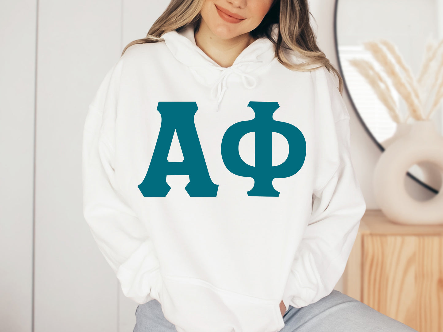 Alpha Phi Back to the Basics Sorority Hoodie _ 627g