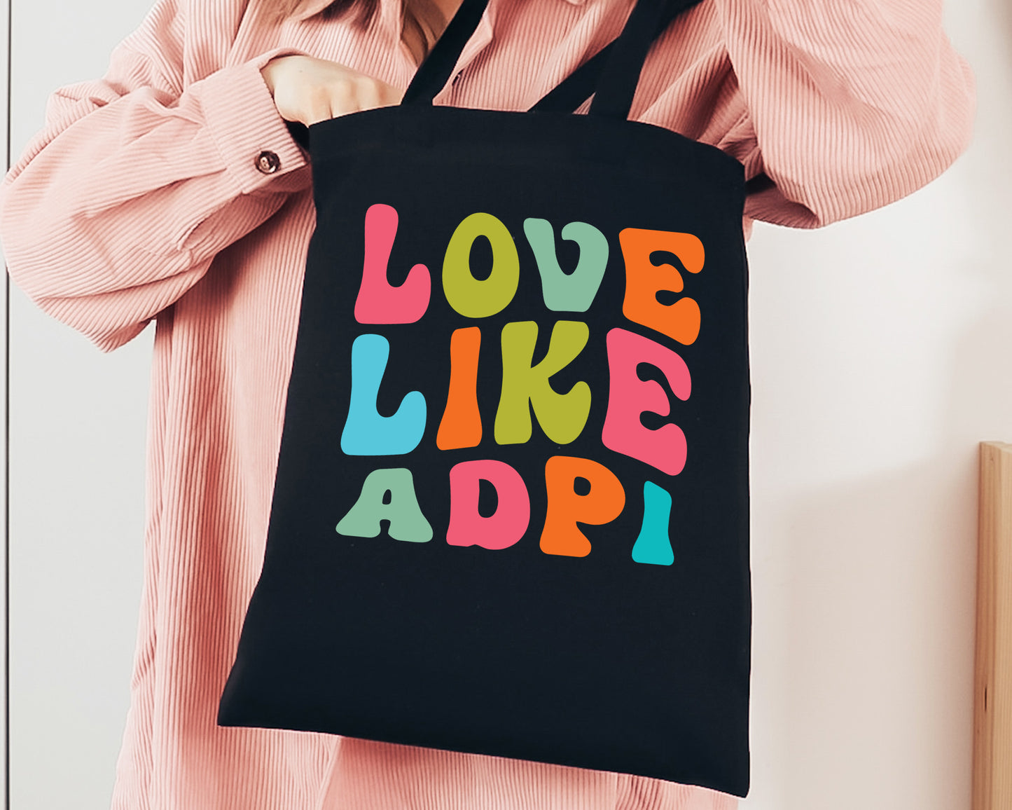 Alpha Delta Pi Love Like Sorority Tote Bag _ 34335g